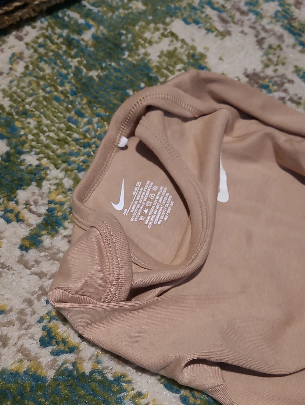 Nike 2-Piece Boy Toddler 24 Months Brown Sport Bodysuit Onesie Pants Long Sleeve